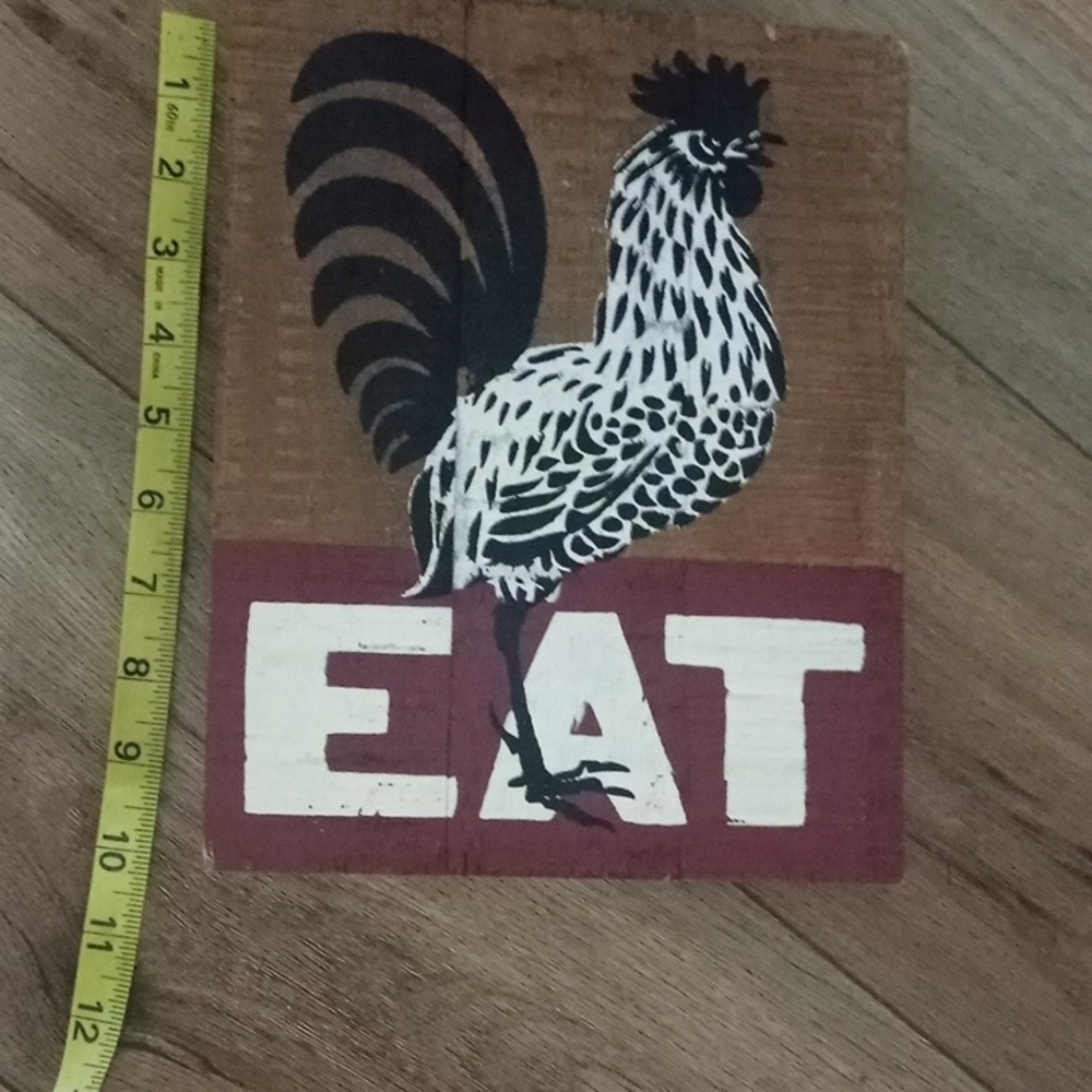 Rustic Rooster Picture Frame - Brown and Red - Picture 6 of 6